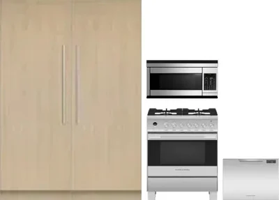 5 Piece Package Includes Refrigerator, Freezer, Range, Microwave And Dishwasher
